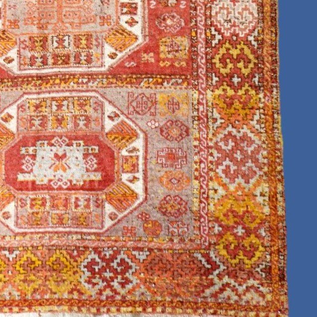 Old Anatolian Rug, 117 X 217 Cm, Sivas Region, Hand-knotted Wool On Wool, Circa 1900-20-photo-5