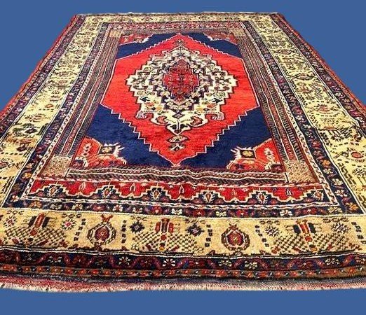 Kutaya Rug, 150 X 225 Cm, Hand-knotted Wool On Wool, Anatolia, Turkey, Circa 1970, Perfect-photo-3