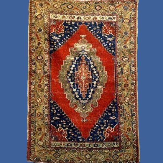 Kutaya Rug, 150 X 225 Cm, Hand-knotted Wool On Wool, Anatolia, Turkey, Circa 1970, Perfect-photo-8