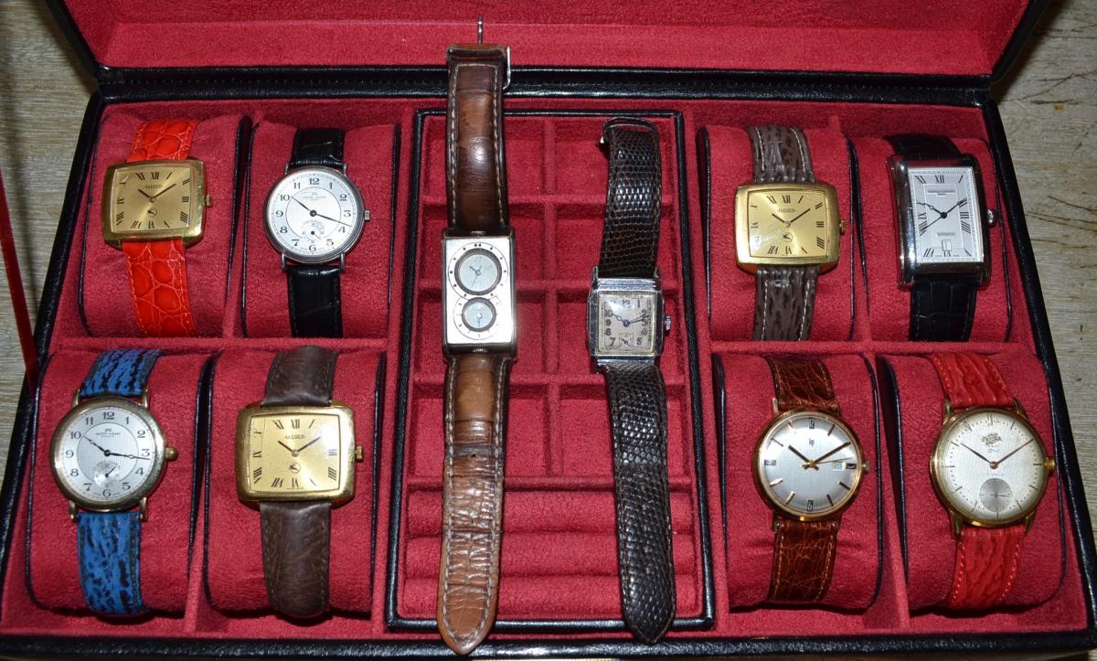 Montre Bracelet Homme, maison JAEGER, plaqué Or, vers 1970-photo-4