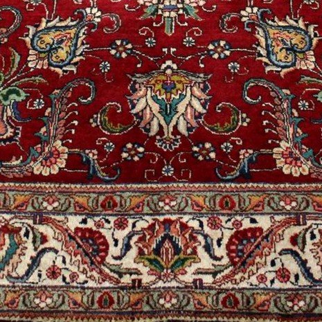 Tabriz Rug, 205 Cm X 310 Cm, Hand-knotted Kork Wool Circa 1970-1980, In Perfect Condition-photo-5