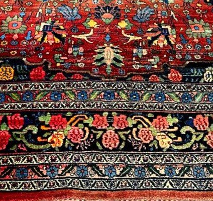 Old Bidjar Rug, 270 X 355 Cm, Hand-knotted Wool Circa 1920-1930 In Iran, In Very Good Condition -photo-2