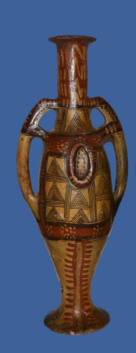 Pair Of Large Berber Footed Jars, Aït Daoula Tribe, Great Kabylia, End Of The 19th Century-photo-2