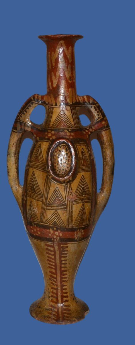 Pair Of Large Berber Footed Jars, Aït Daoula Tribe, Great Kabylia, End Of The 19th Century-photo-3