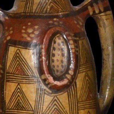 Pair Of Large Berber Footed Jars, Aït Daoula Tribe, Great Kabylia, End Of The 19th Century-photo-3