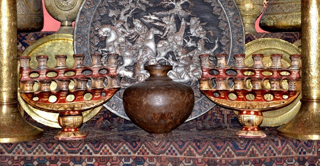 Pair Of Large Berber Footed Jars, Aït Daoula Tribe, Great Kabylia, End Of The 19th Century-photo-8