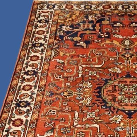 Old Tafresh Rug, 134 X 205 Cm, Hand-knotted Wool In Iran, First Part Of The 20th Century-photo-3