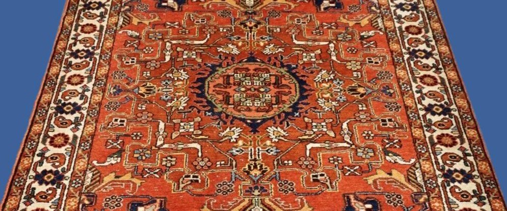 Old Tafresh Rug, 134 X 205 Cm, Hand-knotted Wool In Iran, First Part Of The 20th Century-photo-1