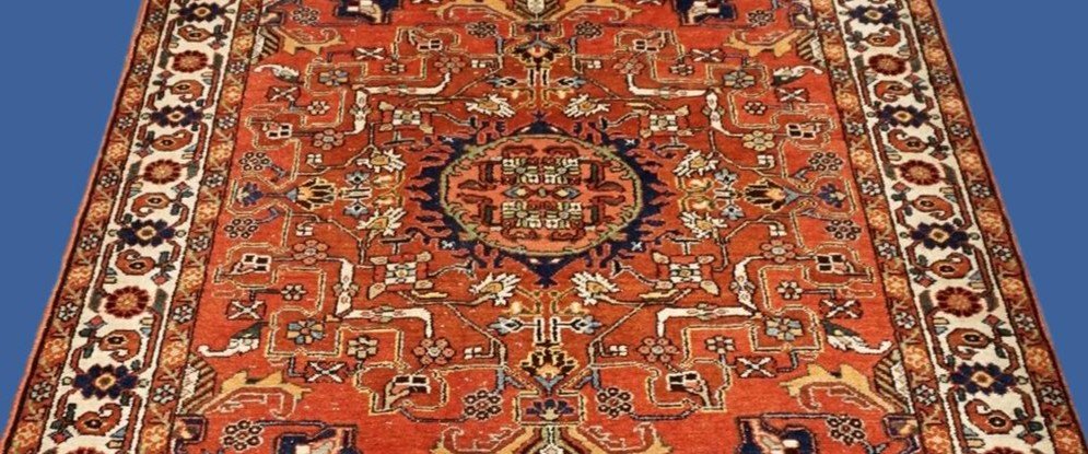 Tapis Tafresh ancien, 134 x 205 cm, laine nouée main en Iran, première partie du XXème siècle-photo-1