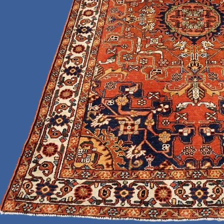 Old Tafresh Rug, 134 X 205 Cm, Hand-knotted Wool In Iran, First Part Of The 20th Century-photo-2