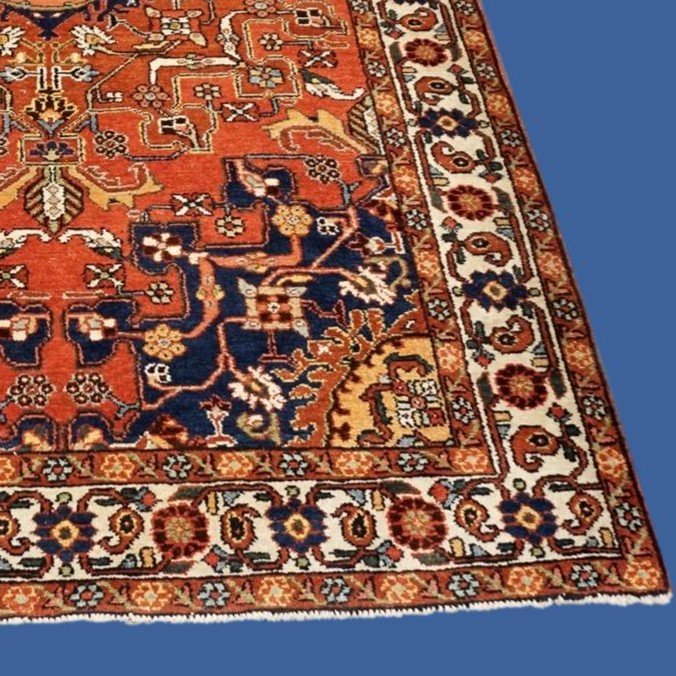 Old Tafresh Rug, 134 X 205 Cm, Hand-knotted Wool In Iran, First Part Of The 20th Century-photo-3