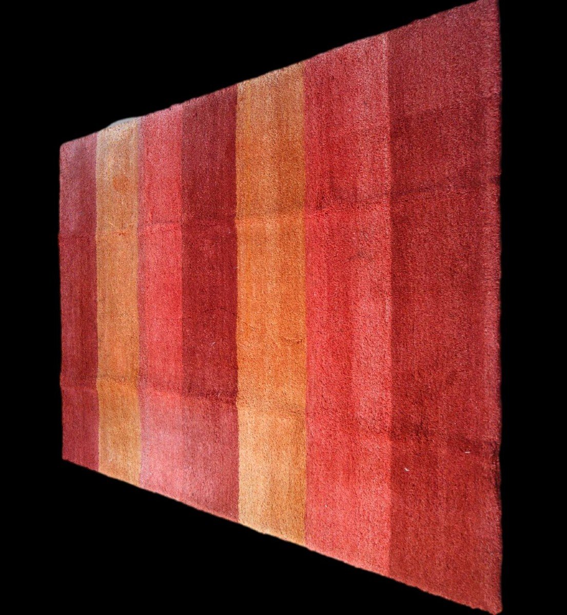 Tapis Gabbeh, 140 x 200 cm, laine nouée main, Iran vers 1970-1980, parfait état, épaisseur 3 cm-photo-4