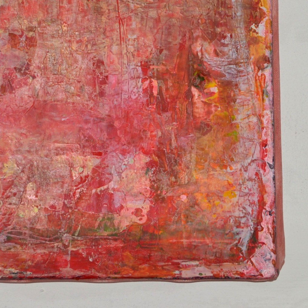 Erwin Steinbach (1964-) Mixed Media, 41 X 33 Cm, Acrylic, Oil, Ink On Canvas-photo-2