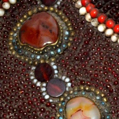 Important Plastron, Old Pectoral, Turquoise, Carnelian, Glass Beads, Tibet Or Ladakh-photo-6