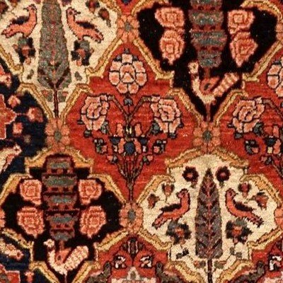 Tapis Bakhtiar ancien, 140 x 215 cm, beau persan en  laine nouée main en Iran  vers 1930-1950 -photo-5