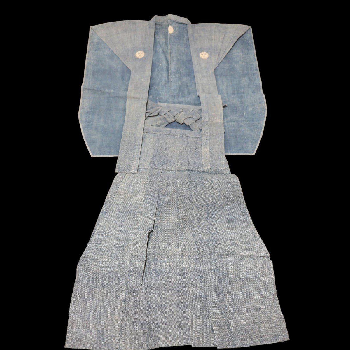 Samuraï Kamishimo Clothing 裃 Silk Ensemble, Edo Period, Japan, 19th Century-photo-5