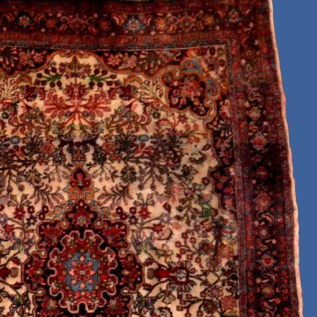 Bidjar Rug, 147 Cm X 218 Cm, Hand-knotted Kork Wool In Iran Circa 1960, In Very Good Condition-photo-4