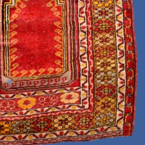 Old Kirsehir Rug, 88 X 126 Cm, Hand-knotted Wool, Anatolia, Türkiye, First Part Of The 19th Century-photo-3