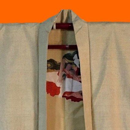 "Shunga sur soie", veste kimono soie sur soie, Haori 羽織, Shunga 春画, Japon,1950, Ere Showa-photo-4