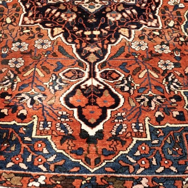 Tapis Bakhtiar ancien, 208 x 306 cm, laine nouée main, Iran, 1900-1920, très bel état d'usage-photo-5