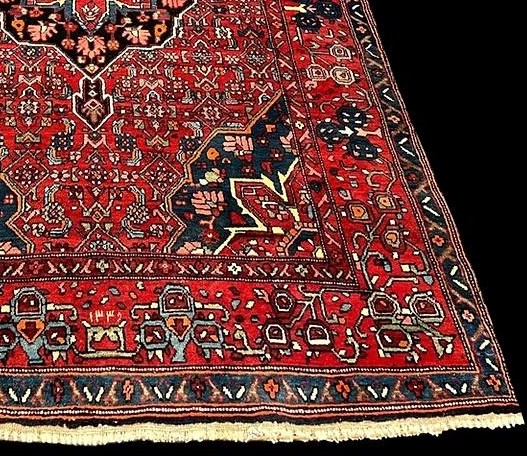 Mehraban Rug, 130 Cm X 195 Cm, Hand-knotted Wool Around 1950-60 In Persia, Iran, Very Good Condition-photo-5