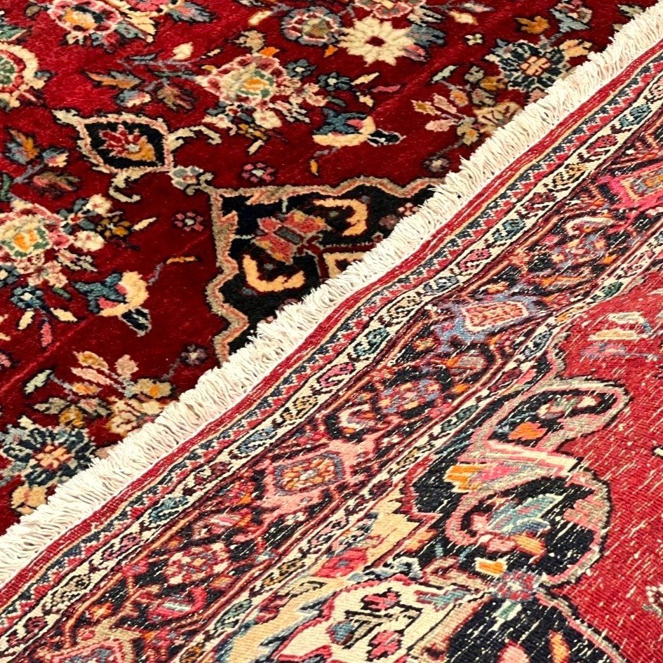 Sarouck Rug, 115 Cm X 165 Cm, Hand-knotted Wool In Iran Circa 1970-1980 In Perfect Condition-photo-8