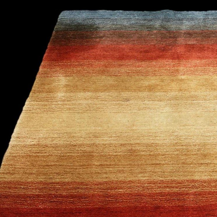 Gabbeh Rug, 148 X 196 Cm, Hand-knotted Wool, Iran, 1970-1980, Very Good Condition, Thickness 2.5 Cm-photo-1