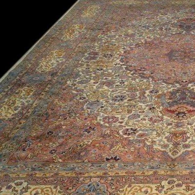 Tabriz Rug, 288 Cm X 392 Cm, Hand-knotted Wool In Armenia Around 1950, Very Good Condition-photo-3