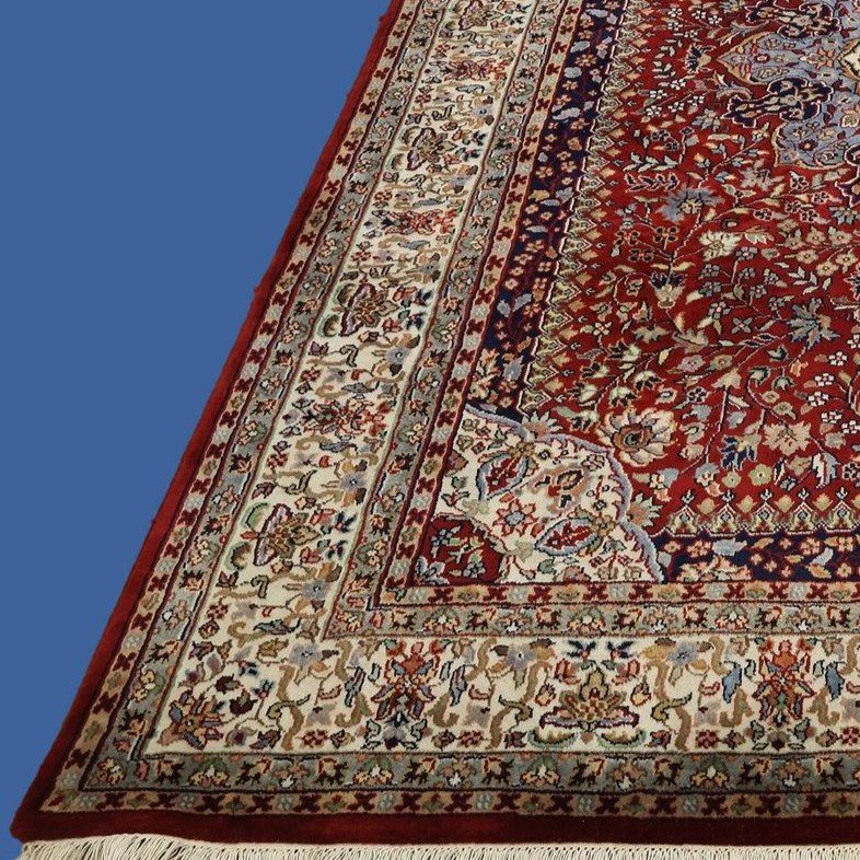 Tabriz Rug, 172 Cm X 247 Cm, In Hand-knotted Wool Circa 1970-1980, In Perfect Condition-photo-4