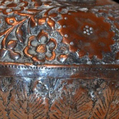 Pichet à eau bénite, Kindi, origine Inde du nord, cuivre étamé et bronze, XIXème siècle-photo-6