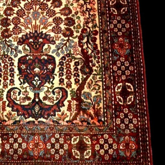 Tapis Téhéran ancien, 138 cm x 206 cm, laine nouée main en Iran, début du XXème, 1920-1930-photo-5