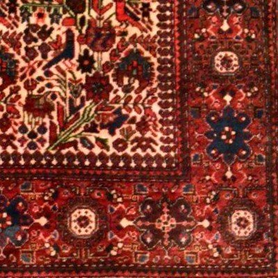 Sarough Rug, 130 Cm X 194 Cm, Hand-knotted Kork Wool In Iran, Mid-20th Century In Very Good Condition-photo-5