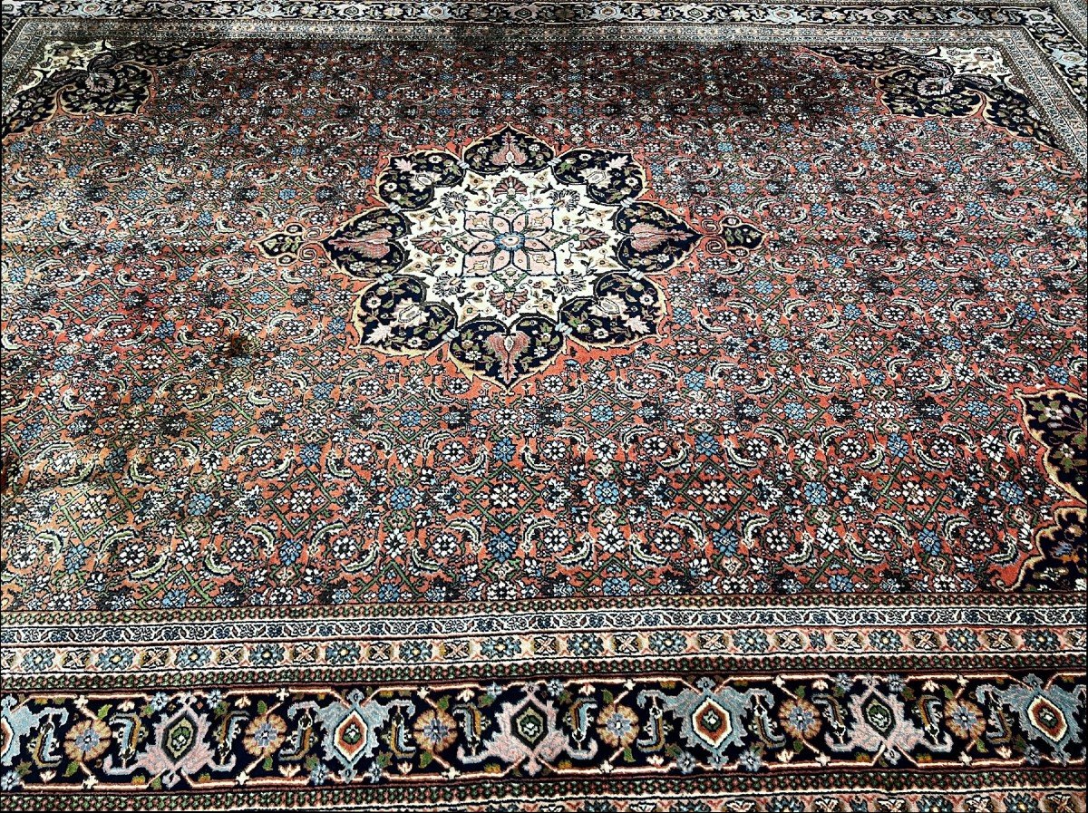 Bidjar Rug, 245 Cm X 347 Cm, Hand-knotted Wool, High Density, Circa 1980 In Perfect Condition-photo-4