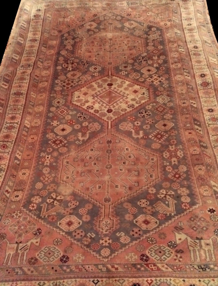 Tapis à la façon des Kilims, laine sur laine nouée main, 195 x  272 cm, vers 1970 Turquie-photo-2