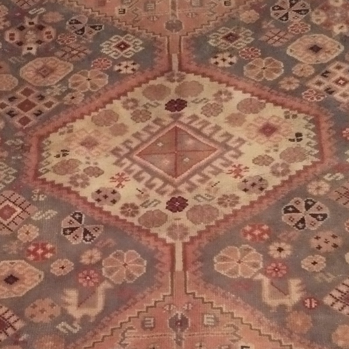 Tapis à la façon des Kilims, laine sur laine nouée main, 195 x  272 cm, vers 1970 Turquie-photo-2