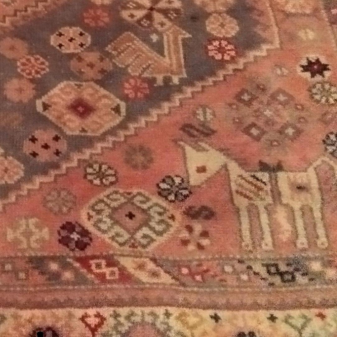 Tapis à la façon des Kilims, laine sur laine nouée main, 195 x  272 cm, vers 1970 Turquie-photo-5