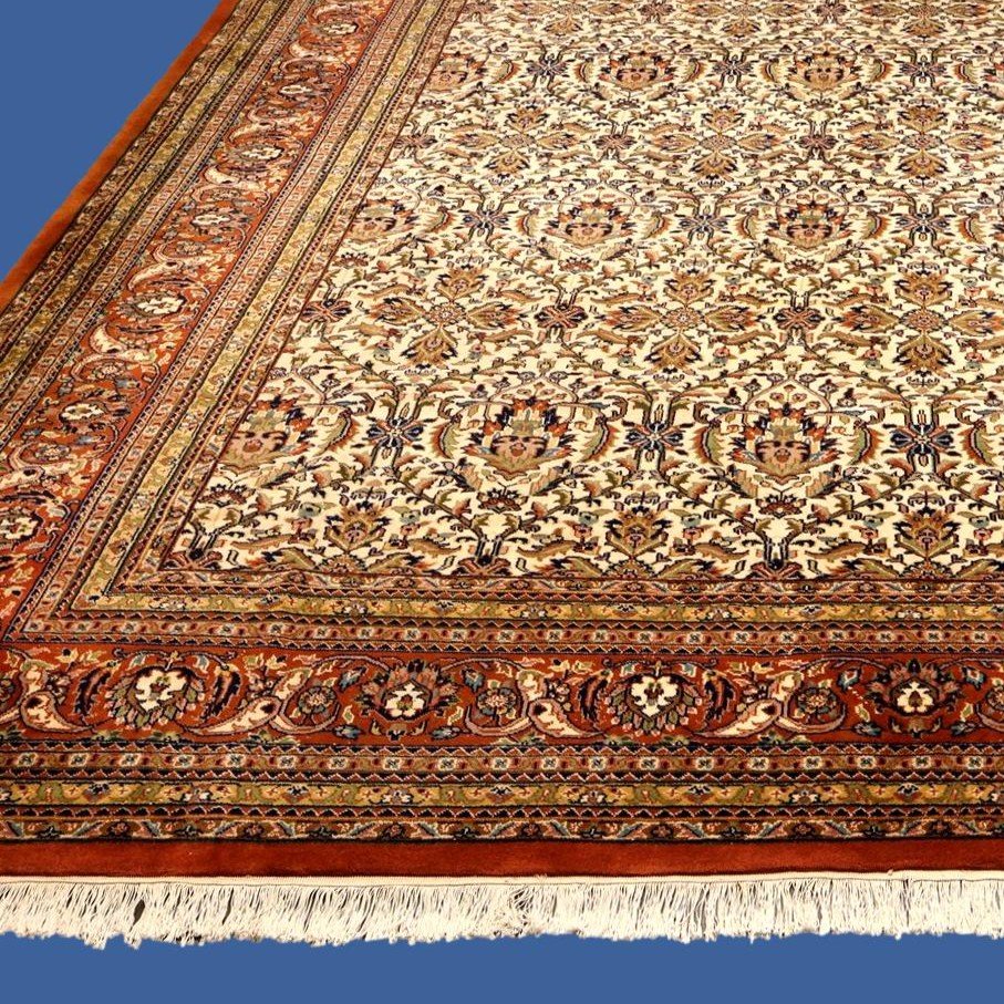 Tapis Sarough, 300 x 388 cm, laine nouée main, tapis de belle taille vers 1980, très bon état-photo-2