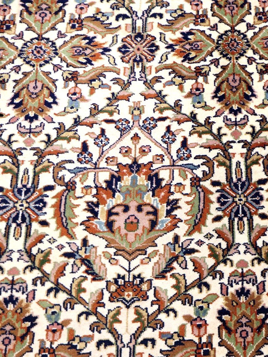 Tapis Sarough, 300 x 388 cm, laine nouée main, tapis de belle taille vers 1980, très bon état-photo-4