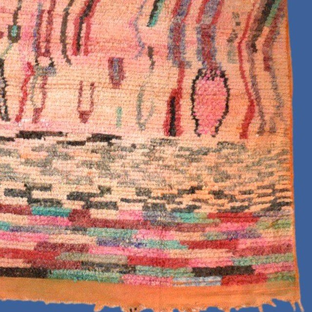 Tapis de Chichaoua ancien, 160 x 260 cm, Haouz, Maroc, 1920-1940, laine nouée main, Berbères-photo-4