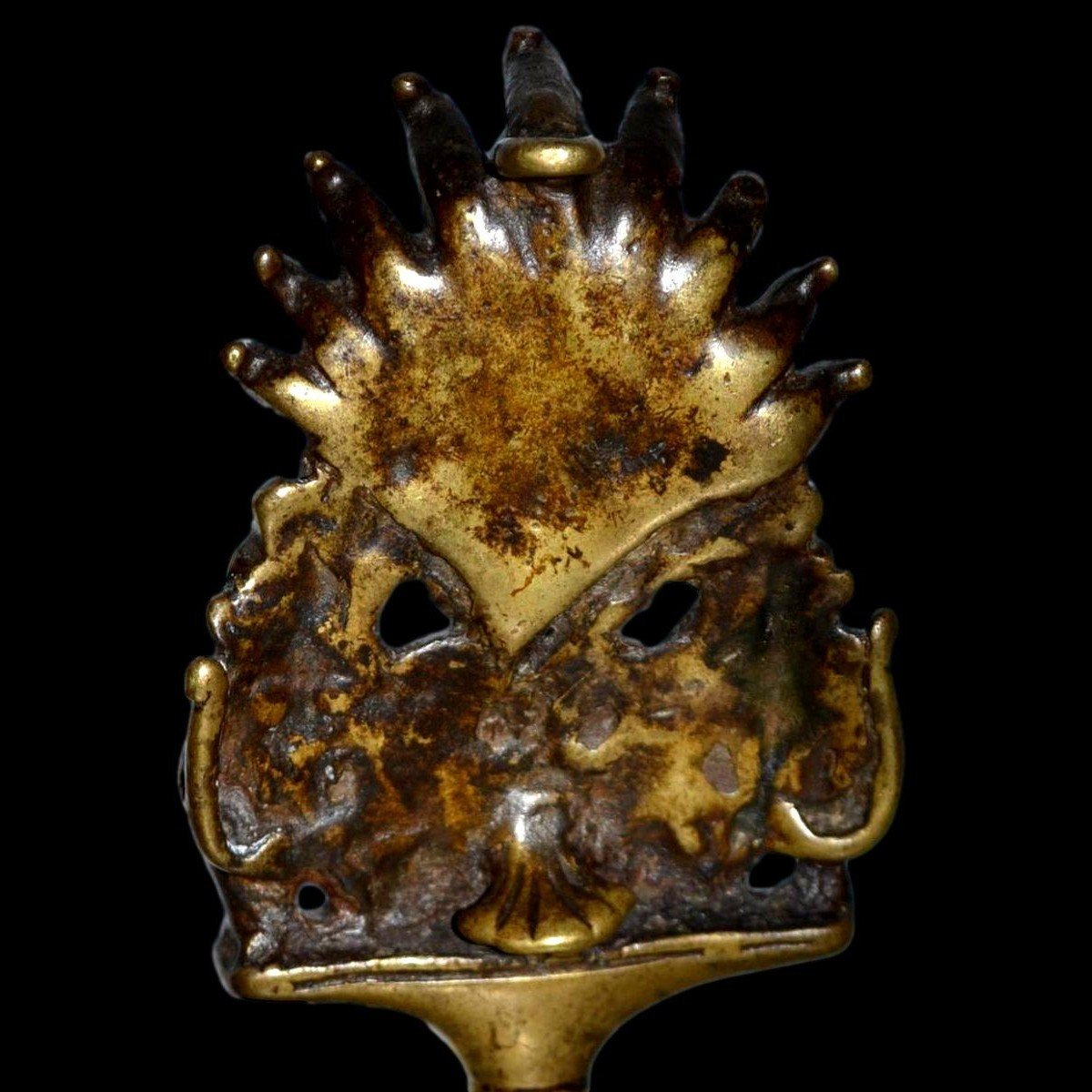 Ghanta Bell, Bronze, Internal Clapper, South India, Asia, 18th Century, Shivaite Cult-photo-2