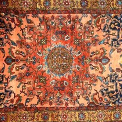 Tapis Tafresh , 132 x 202 cm, noué main, Iran, Perse, dynastie Kadjar, seconde partie du XIXème-photo-3