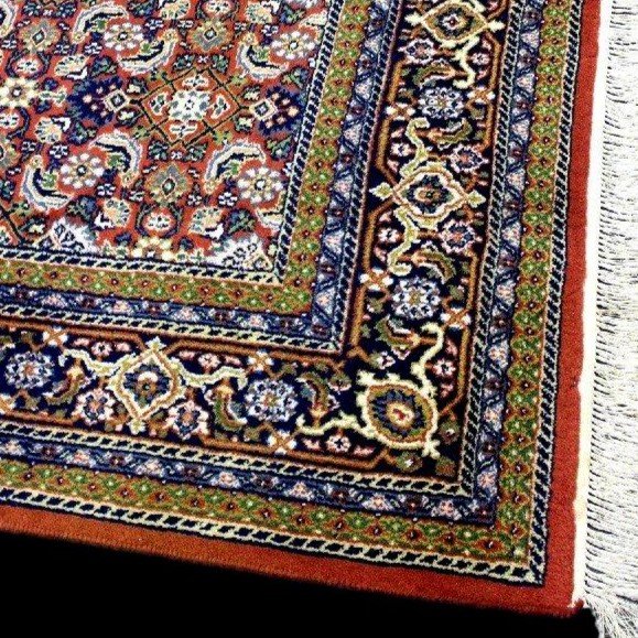 Tabriz Khoy Rug, 195 Cm X 258 Cm, Hand-knotted Wool Circa 1980 In Very Good Condition-photo-3