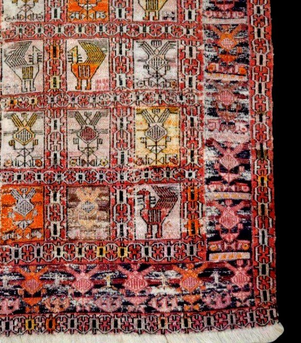 Rug - Kilim Soumak, 100 X 150 Cm, Finely Hand-knotted Wool In The Caucasus, Mid-20th Century-photo-3