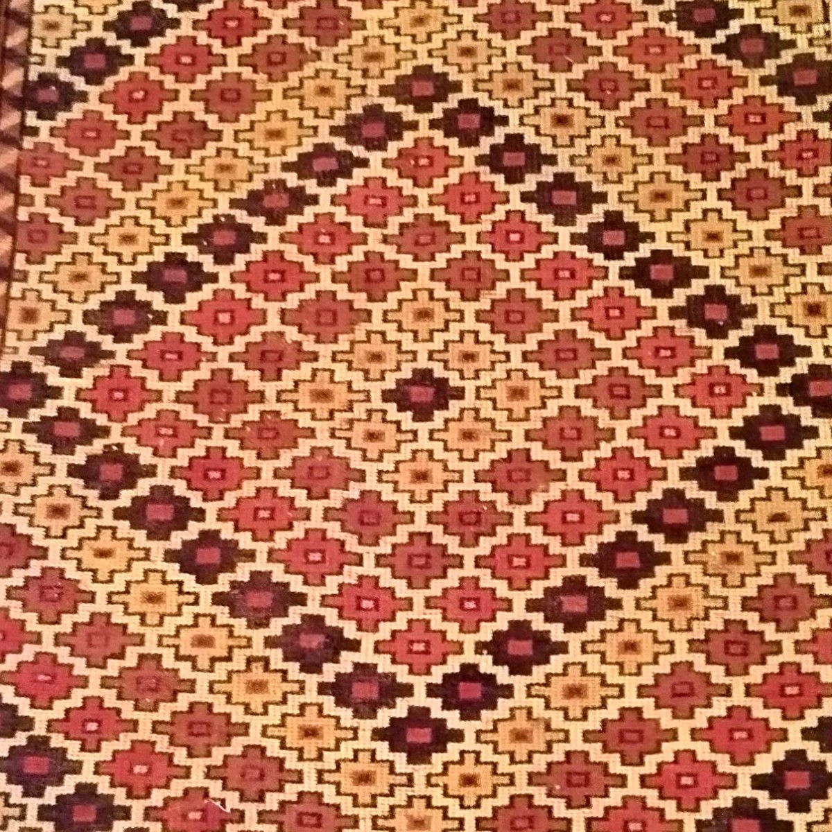 Afghan Rug With Stylized Flower Decoration, 100 X 175 Cm, Woven Around 1950, Bam Region, 
