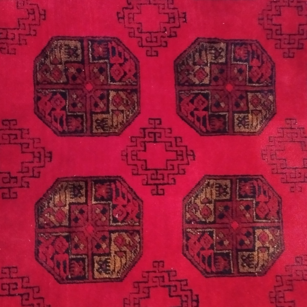 Tapis Afghan, 250 x 345 cm, grande taille, laine nouée main en Afghanistan vers 1980, bon état