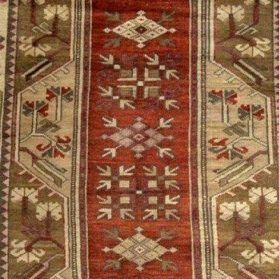 Milas Rug, 124 X 226 Cm, Wool On Wool, Hand-knotted Circa 1970-1980 In Türkiye, Perfect Condition