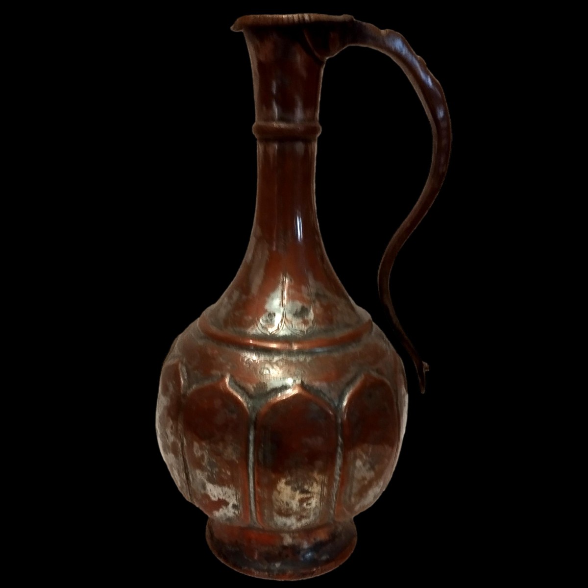 Aiguière Ottomane, Turquie, cuivre anciennement étamé, Empire Ottoman de la fin du XVIIIème -photo-2