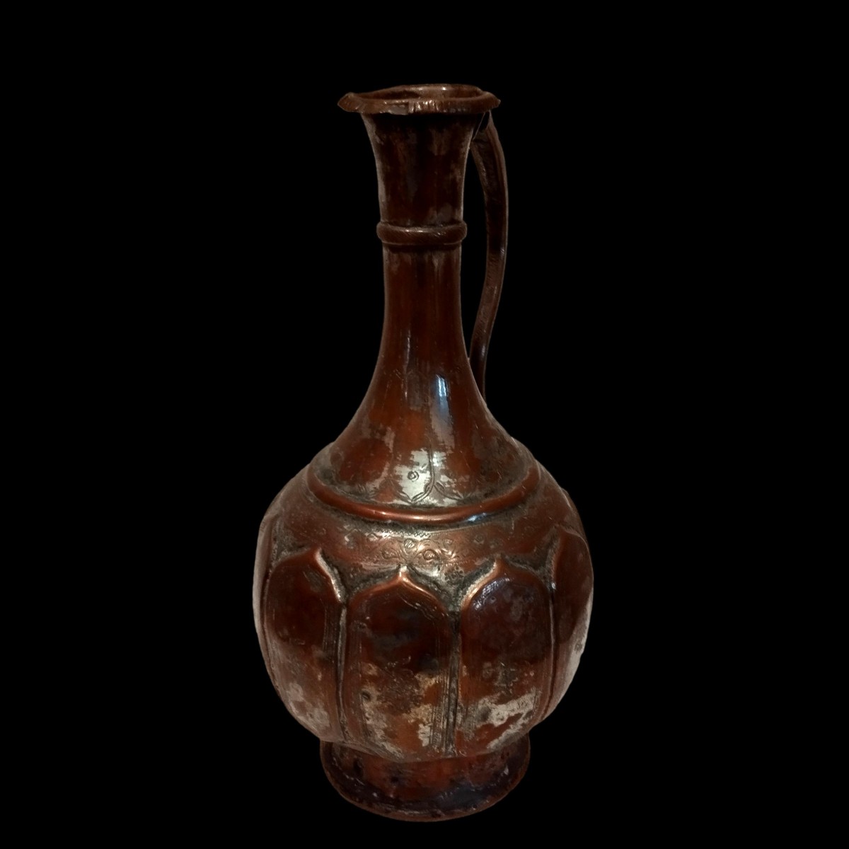 Aiguière Ottomane, Turquie, cuivre anciennement étamé, Empire Ottoman de la fin du XVIIIème -photo-3