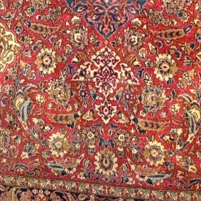 Tapis Kashan ancien, 150 x 223 cm, laine kork nouée main, Kadjar, XIXème siècle, qualité Musée-photo-4