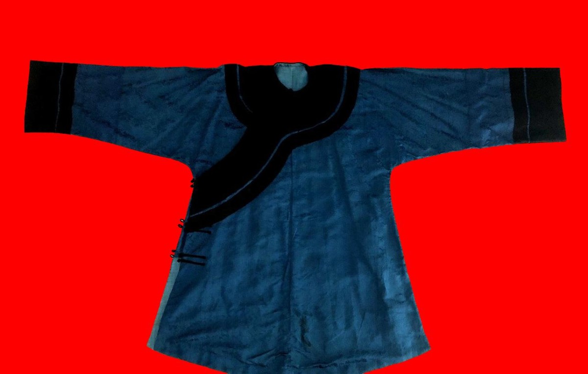 Kamishimo Samurai Clothing, Silk, Mon, Edo Period, Japan, 19th Century, Traditional-photo-7